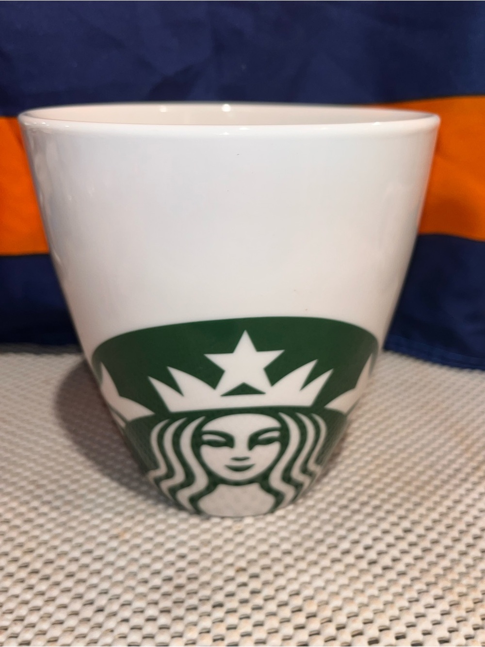 Starbucks Giant Coffee Mug 45 oz Collectible Ceramic Logo White Siren green